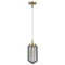 Gold and Black Metal Cage Pendant Hanging Light